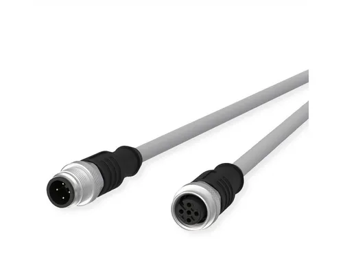 Metz Connect M12 Sensor-/Aktorleitung, A-kodiert Netzwerk-Switch (M12 Stecker gerade - M12 Buchse gerade, 142MIA12020)