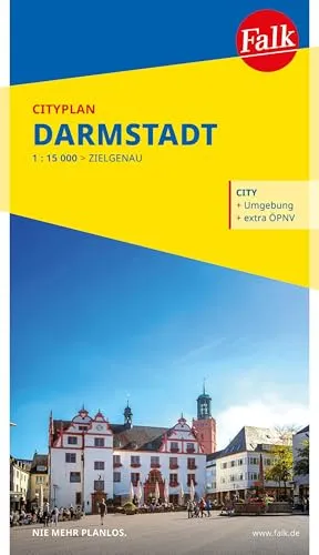 Falk Cityplan Darmstadt 1:15.000