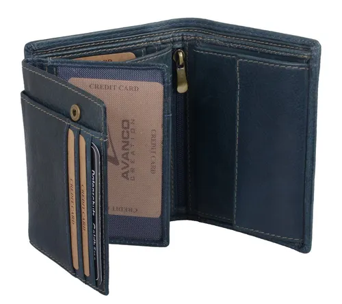 GlücksNugget Geldbörse Hochformat – Stylische blaue Lederbörse mit vielen Fächern - Die GlücksNugget Geldbörse im Hochformat bietet viel Stauraum und elegantes Design. Ideal für den täglichen Gebrauch und perfekt organisiert. Hochwertiges Leder sorgt für Langlebigkeit und Stil! Jetzt entdecken!  