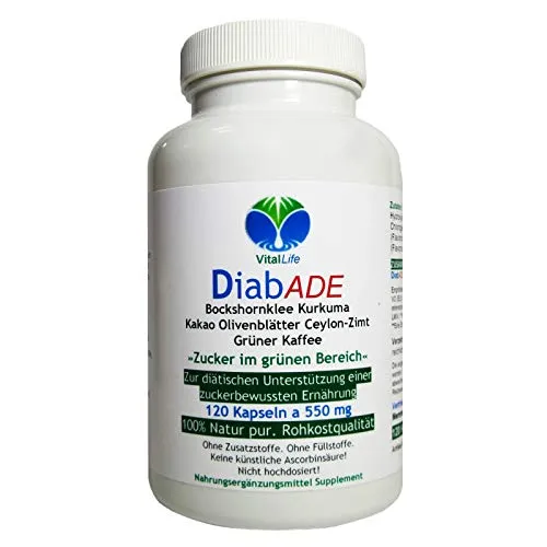 DiabADE BLUTZUCKER Balance 120 Kapseln [OHNE ZUSATZSTOFFE]