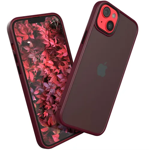 Für Apple iPhone 14 Plus Handyhülle Silikon Bumper Case Schutz Cover Tasche Rot