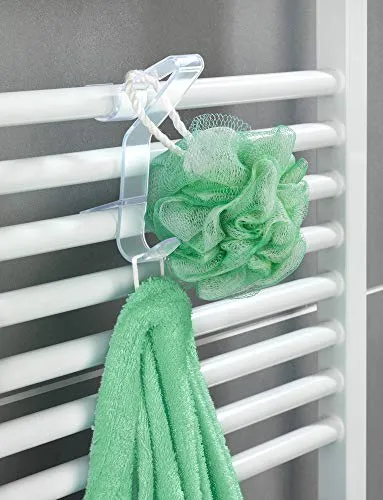 WENKO Rundheizkörper-Haken Flexi farblos in weiß von WENKO