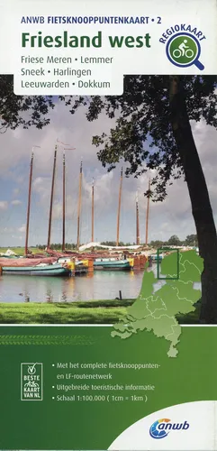 Produktbild Friesland west (Friese Meren / Lemmer / Sneek / Harlingen / Leeuwarden / Do ...