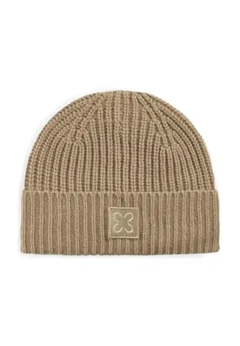 CODELLO Damen Mütze aus Rippstrick - Beige - Elegante Strickmütze für Damen in Einheitsgröße, perfekt für kalte Tage und ein stimmiges Outfit.