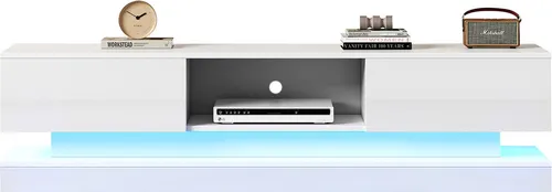 Hochglanz-TV-Schrank mit LED-Beleuchtung