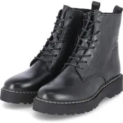 PALPA Schnürstiefelette schwarz 41 EU - Wanderschuhe aus echtem Leder, warm gefüttert und mit verstellbarem Schaft für optimalen Komfort bei Outdoor-Aktivitäten.