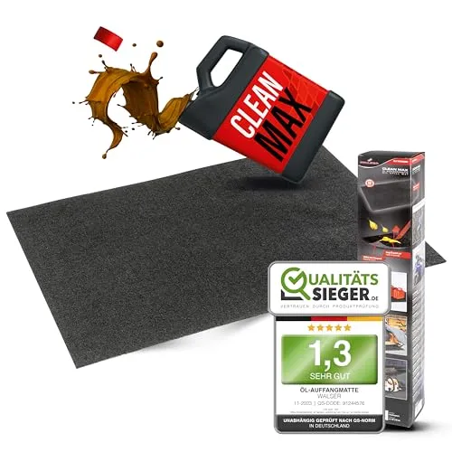 WALSER Premium Öl Auffangmatte 60x90 cm in schwarz von Walser