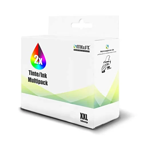 2X MWT Tintenpatronen für HP OfficeJet 2620 2622 4630 4631 4632 4634 4635 4636 4639 wie 301XL 301 XL Set