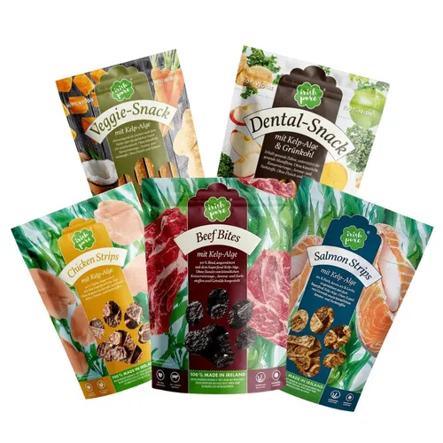 Irish Pure Irish Pure Hundesnacks 150g - Beef, Chicken, Salmon, Veggie & Dental Beef Bites, Leckerli für: Hunde