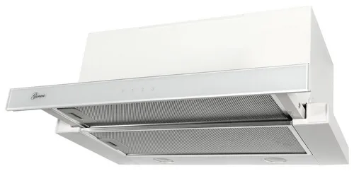 GURARI Flachschirmhaube GCH 117 Wh Prime Line GCH 117 Wh Prime Line, Dunstabzugshaube 60 cm,Weiß Glas, 1000m³/h,Fernbedienung