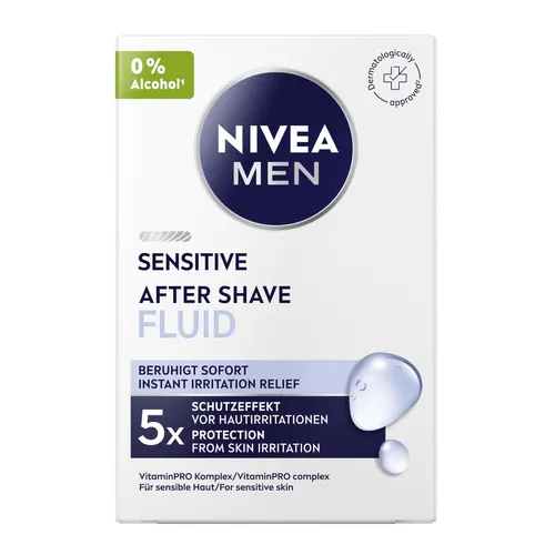 Nivea MEN Sensitive After Shave Fluid angenehm auf der Haut 100ml