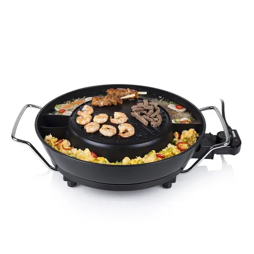 Tristar Korean Hot Pot Grill Fondue Schwarz