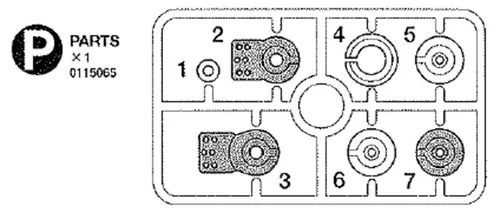 Tamiya DT-03/02/DF-03 P-Teile Servo Saver #300115065 von Tamiya