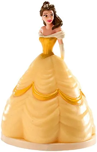 dekora - Disney Prinzessin Belle Tortenfigur - 8,5 cm, 347107, mehrfarbig, 9 cm