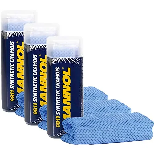 Kunstledertuch 43 x 32 cm – 3er Set Typ 9811 - Praktisches 3er Set Kunst-Ledertücher (43 x 32 cm) für streifenfreie Reinigung. Eine strukturierte Seite für hohe Saugkraft, die glatte Seite sorgt für perfekte Ergebnisse. Ideal für Fahrzeugpflege und Haushalt. Langlebig und einfach zu reinigen.