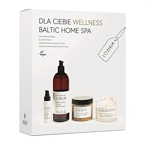 ZIAJA + TASCHE Set Satz creme peeling tonic seife Kosmetiktasche Veranstalter ®Auto-schmuck (Baltic Wellness Set)