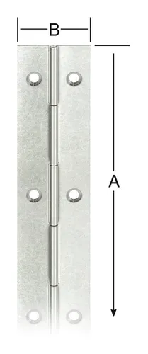 Vormann Stangenscharnier 32 x 2040 vernickelt - 000450032N von Vormann