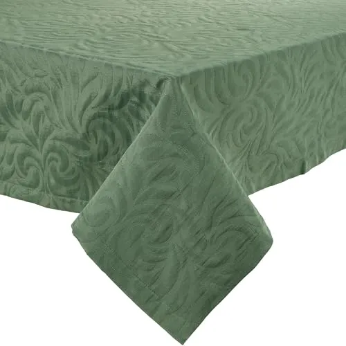 Erwin Müller Tischdecke Cadiz bügelfrei Salbei Größe 140x220 cm