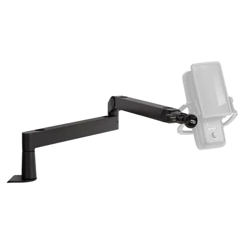 Elgato Wave Mic Arm LP - Verstellbarer Low Profile Mikrofonarm mit Kabelkanälen für einen aufgeräumten Arbeitsplatz, ideal für Podcasts und Streaming