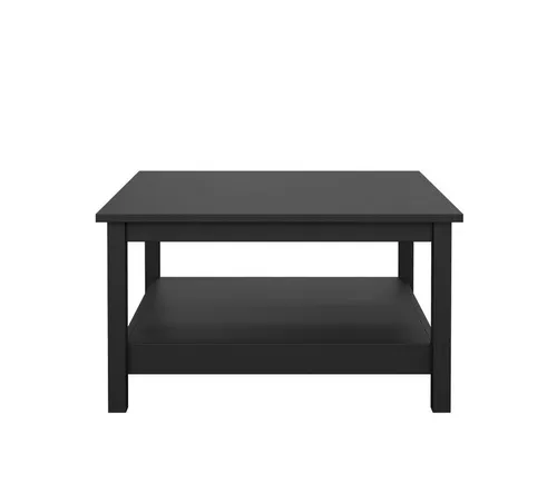 ebuy24 Couchtisch Madrid mit Ablage in Schwarz Matt - Eleganter Couchtisch mit praktischer Ablage, ideal für stilvolle Wohnräume. Hochwertige Materialien sorgen für Langlebigkeit und Funktionalität.