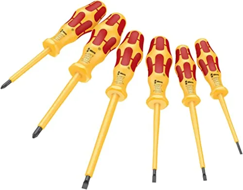Wera 1060 i/1062 i/6 Schraubenzieher Set - Werkstatt Schraubenzieher Set mit Schlitz- und Phillips-Kreuzschlitz (PH) für präzises Arbeiten und langlebige Qualität.