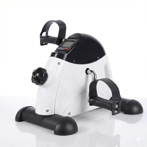 NK Statische Pedale, Pedaltrainer für Arm- und Beintraining, einstellbare Widerstandsstufen, LCD-Display