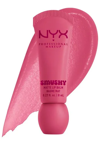 NYX PROFESSIONAL MAKEUP Lippenbalsam SMUSHY MATTE LIP BALM, jeder der Farbtöne hat einen einzigartigen, süßen Duft