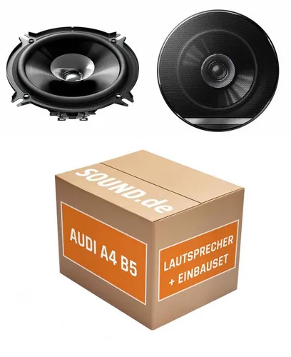 JUST SOUND best choice for caraudio Lautsprecher Boxen Einbauset Pioneer TS-G1310F Audi A4 B5 Auto-Lautsprecher (35 W, 13 cm)