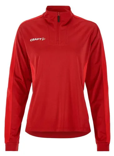 New Wave Evolve 2.0 Contrast Half Zip Damen - rot - Elastisches Midlayer für Damen, ideal für Trainingseinheiten. Mit hervorragendem Feuchtigkeitstransport und stylischen Kontrasteinsätzen. Hergestellt aus 100 % recyceltem Polyester, perfekt für Teams und Vereine.