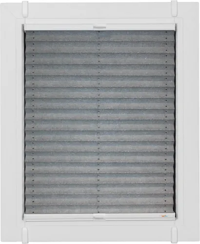 Sunlines Plissee Young Style Energy Saving - Verdunkelungsplissee ohne Bohren - Individuell nach Maß gefertigtes Plissee für Fenster, das Sonnenlicht und Wärme effektiv ausschließt. Mit Simply-Fix Klemmträgern einfach zu montieren und in trendigen Farben erhältlich.