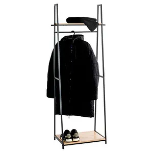 HAKU Möbel Kleiderständer 25492 – Eiche Metall, 68 x 166 cm in braun von HAKU Möbel