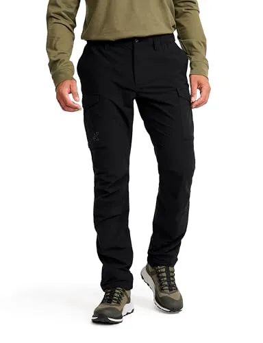 Adventure Cargo Stretch Pants Herren Black 4XL - Herren-Stoffhosen aus leichtem 4-Wege-Stretch-Material für maximalen Komfort und Bewegungsfreiheit, ideal für spontane Outdoor-Abenteuer bei milden Temperaturen.