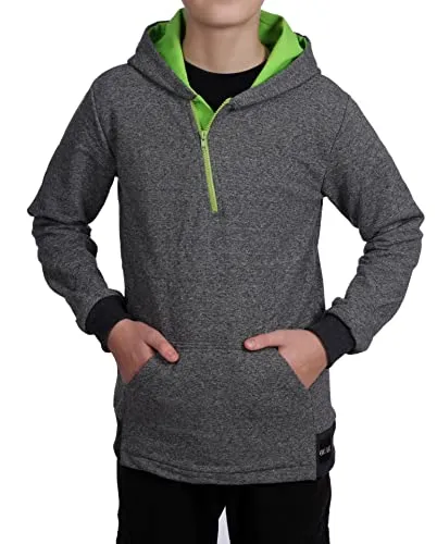 BEZLIT Jungen Pullover mit Kapuze meliert Grau 116