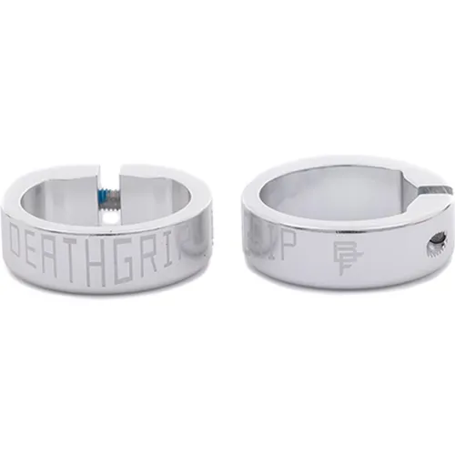 DMR Brendog Death Grip Collar, 2 Stück, Silber - Hochwertige DMR Brendog Death Grip Collar in Silber, ideal für Fahrradzubehör. Robuste Verarbeitung für optimalen Grip und Langlebigkeit beim Fahren.