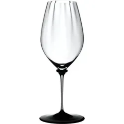 Riedel Fatto A Mano Performance Riesling Glas (Schwarz) - Weingläser: Handgefertigtes Kristallglas mit schwarzer Bodenplatte, ideal für fruchtige Weißweine und betont ein verbessertes aromatisches Erlebnis.
