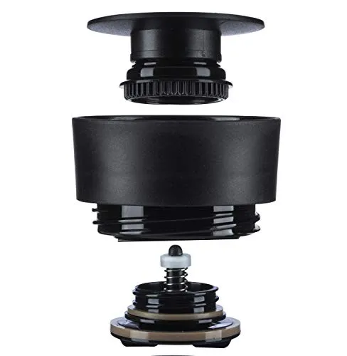 720°DGREE Original Ersatzdeckel für Deinen “PleasureToGo“ Thermobecher - Ersatzdeckel Schwarz inkl. Dichtung - Bpa-Frei - ACHTUNG: NICHT kompatibel zum Nachfolgemodell PleasureToGo 2.0