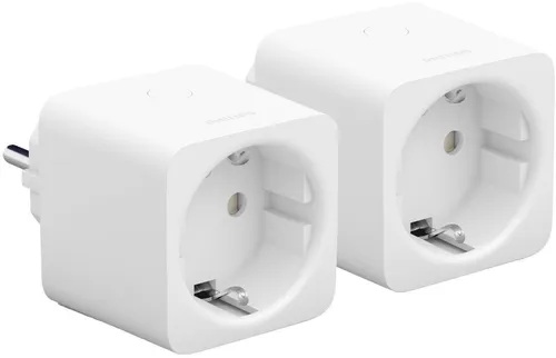 Philips Hue SmartPlug Steckdose 2er Set - Steckdosen & Zubehör für Ihr Smart Home, kompatibel mit Amazon Echo, ermöglichen die einfache Steuerung Ihrer Geräte per Sprachbefehl.