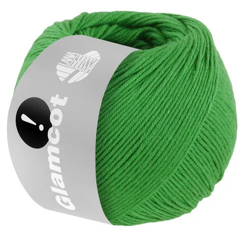 LANA GROSSA Glamcot 0017 grün Häkelwolle, 155 m