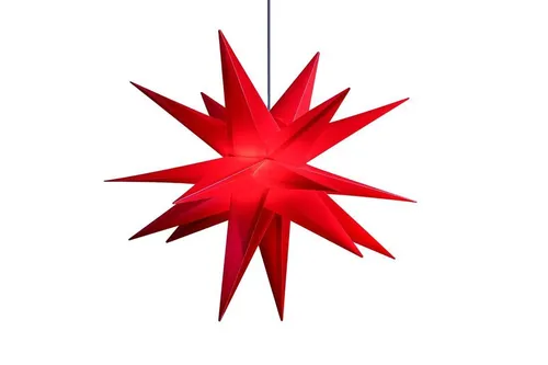 LED Weihnachtsstern 100 cm rot 18 Zacken wetterfest für Innen & Außen