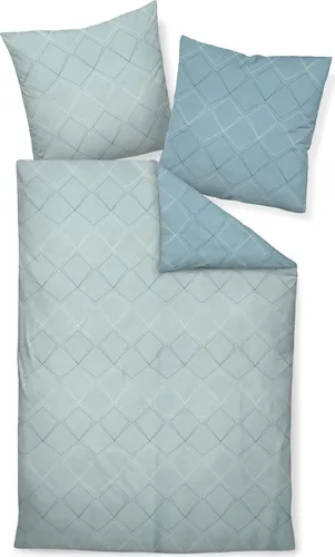 Janine Design Mako-Satin Bettwäsche J.D. 87053-02 - Bettwäsche-Sets aus feinfädiger Mako-Baumwolle, hautsympathisch und pflegeleicht. Inklusive 1 Bettbezug 200x200 cm und 2 Kissenbezüge 80x80 cm, ideal für Wasserbetten.