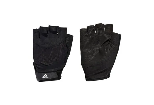 adidas Performance Trainingshandschuhe schwarz - Hochwertige Trainingshandschuhe mit atmungsaktivem Mesh-Einsatz für optimalen Komfort. Der sichere Grip sorgt für Kontrolle beim Workout, während der Klettverschluss eine individuelle Passform ermöglicht. Ideal für Krafttraining und Fitness.