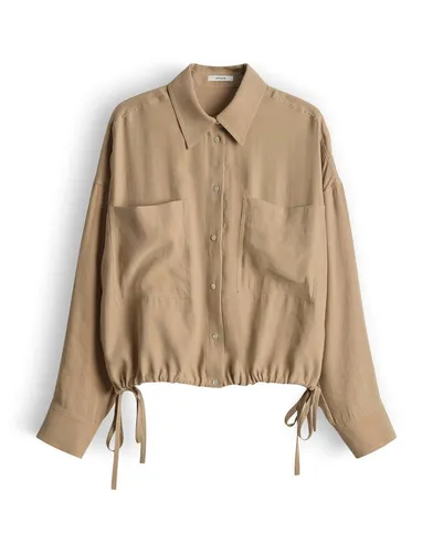 OPUS Langarmbluse Größe 42 - Elegante Langarmbluse aus 88% Modal und 12% Polyester, perfekt für jeden Anlass. Bequeme Passform und modisches Design für einen stilvollen Look. Ideal für Shirts & Tops.