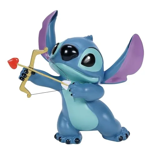 Enesco Disney Showcase Lilo und Stitch Valentinstags-Amor-Figur, 12,7 cm, Mehrfarbig