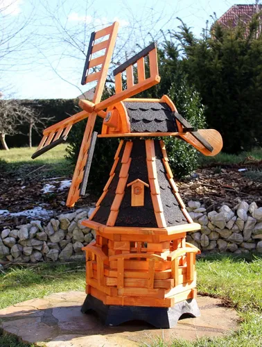 Holzdekoladen Deko-Windrad 
