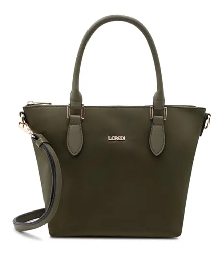 L.CREDI Handtasche Umhängetasche Alena Hand Bag Olive olivgrün