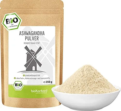 Ashwagandha Pulver Bio 250g – 100% reine Ashwagandha Wurzel