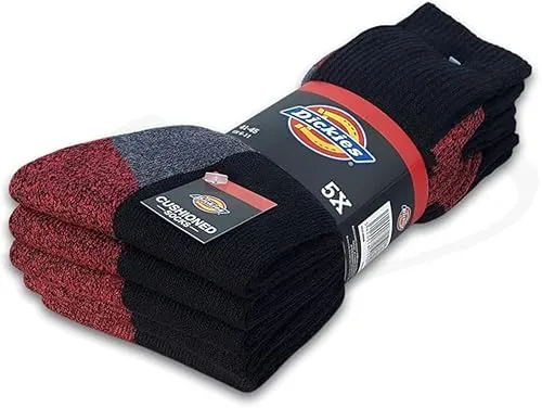Dickies, Herren, Gepolsterte Crew-Socken, Schwarz, 710