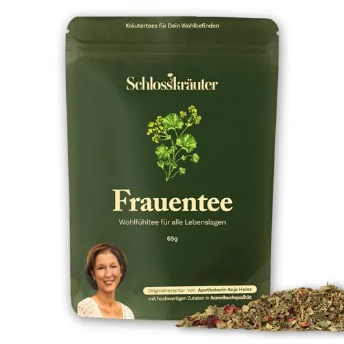 Frauentee mit Frauenmantel & Melisse | Wechseljahre Tee mit 100% natürlichen Zutaten ohne künstliche Zusätze | Frauenmanteltee, Zyklustee & Menstruationstee bei unregelmäßiger Periode