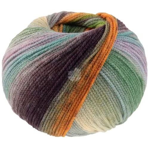 Lana Grossa Farfalla 03 - Zart-/Mai-/Petrolgrün/Graubeige/Camel/Flieder/Graulila/Brombeer/Petrol/Graublau/Pink/Orange