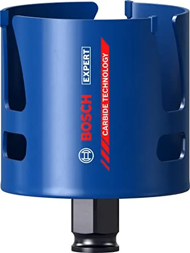Bosch Lochsäge Expert Construction 2608900470 - 68mm, langlebig mit patentiertem Schlitzdesign für Holz, Kunststoff und Ziegel
